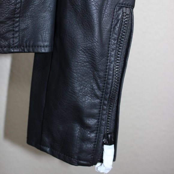 BlankNYC Black Vegan Leather Moto Jacket Black Hardware Multiple Sizes - Picture 11 of 15